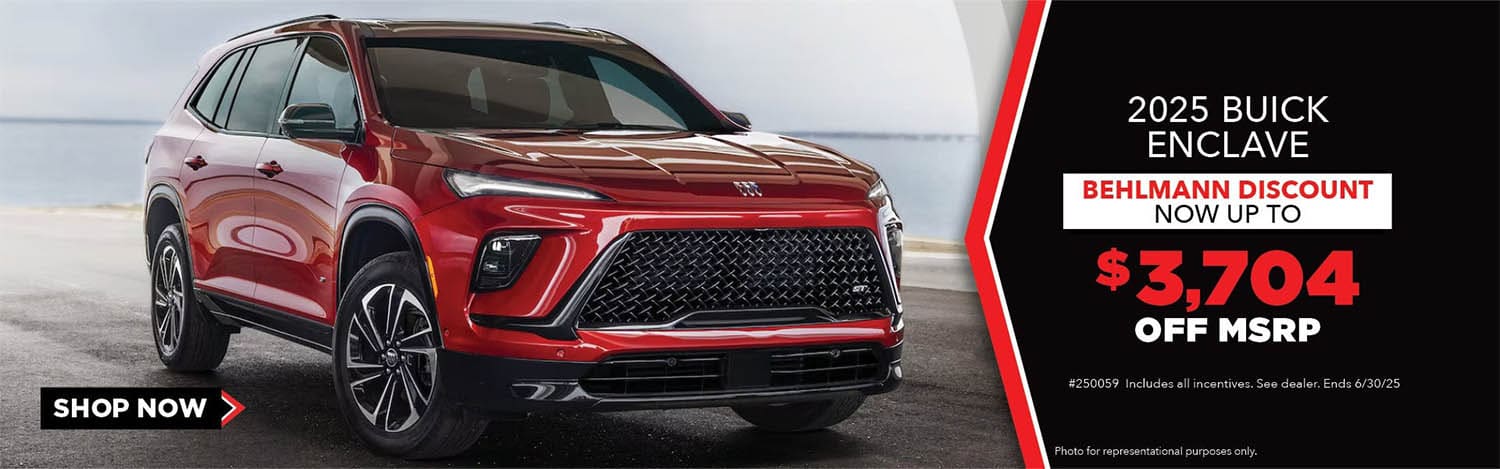 Up To $3,704 Off MSRP On The 2025 Buick Enclave
